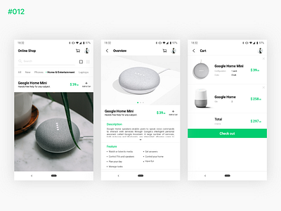 Daily UI #012 E Commerce Shop android app dailyui google icons mobile pixel2 shop ui