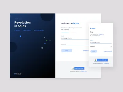 Login UI design desktop login form mobile responsive design ui
