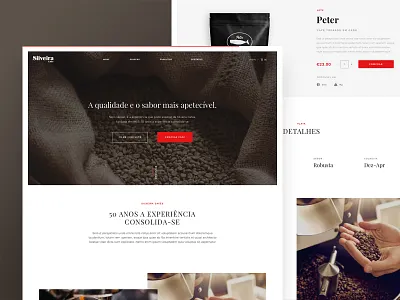 Silveira Cafés coffee design icon interface layout portugal ui ux web website