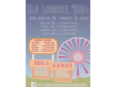 Old Shawnee Days advertisement branding design illustration illustrator photoshop poster typography vector