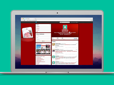 Hello Santa - Twitter design social media design twitter profile ui ui design ux ux design visual design web