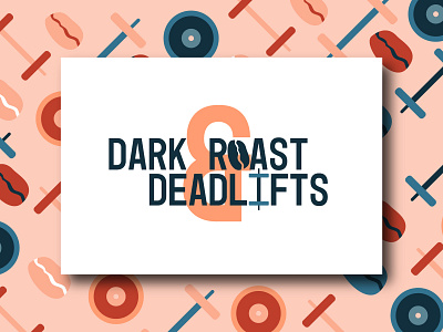 Dark Roast and Deadlift Exploration branding coffee concept design gym logo