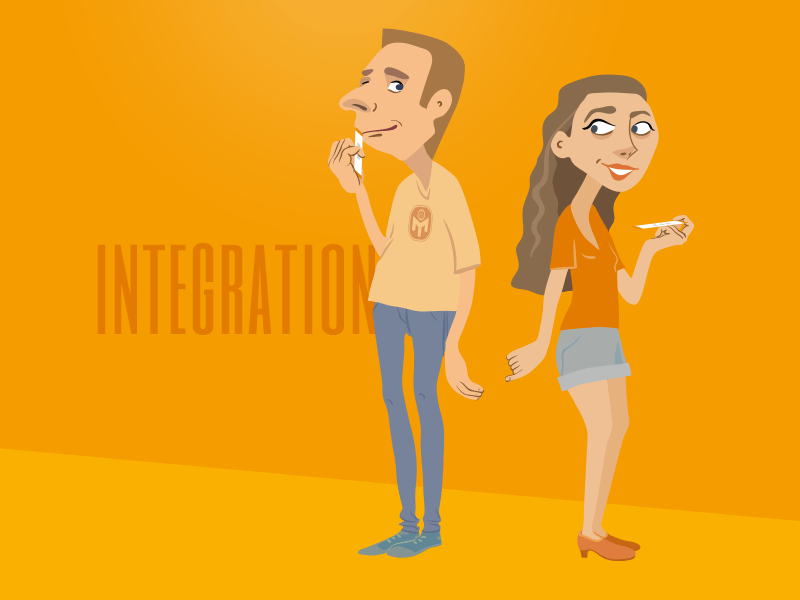 Integration Cartoon Graphics