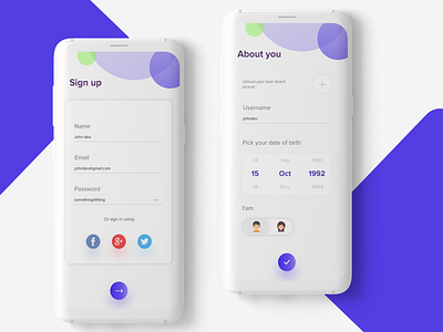 Sign up page dailyui dailyui001 signin signup