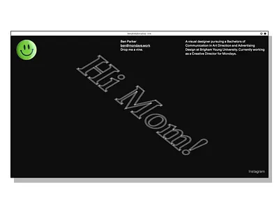 Stand-in Personal Website animation black brutalist contemporary green homepage interaction minimal newdesigners portfolio typography utah webdesign webflow website white