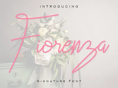 Fiorenza Signature Font branding font lettering logofont script signaturefont type typeface typography