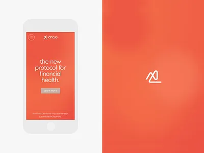 Arcus branding start up ui ux ui 100 user inteface