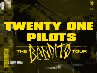 Bandito Tøur Poster Mock-Up concert flyer concert poster twenty one pilots typography