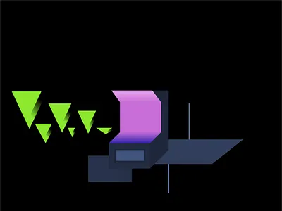 Geometry in Space Experiment design illustration logo sketch ui ux web