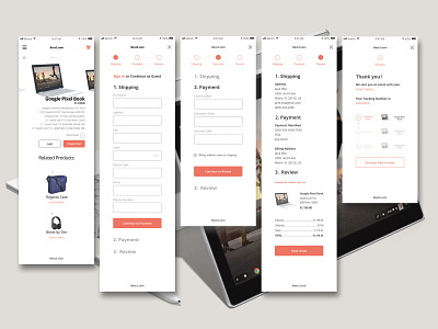 Checkout Process UX-UI checkout page checkout process responsive design shopping bag ui ux