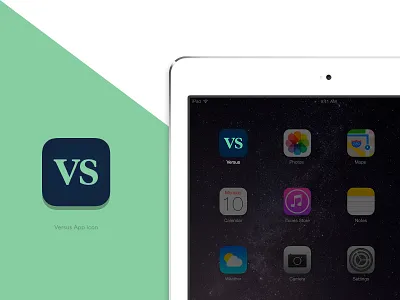 Versus Magazine — App Icon app icon bütton publishing digital publishing editorial graphic design interactive ipad magazine ui design ux design
