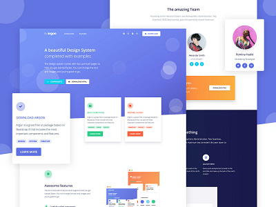 Argon Design System 🔮 bootstrap 4 free gradient illustration profile page ui kit