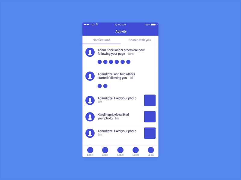 iOS Wireframing Kit - Flows