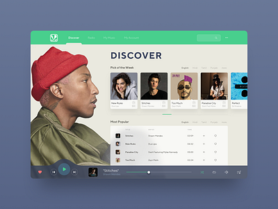 Saavn Music Service Reimagined #3 discover music player redesign reimagine saavn sketch app ui ux website