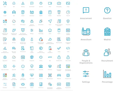 Icon List design digital graphic grid icon icons illustration inspiration shapes