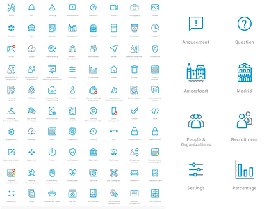 Icon List design digital graphic grid icon icons illustration inspiration shapes