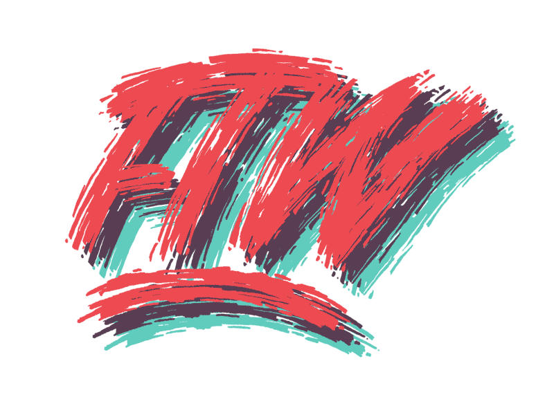 FTW animation brushlettering ftw lettering motion sticker