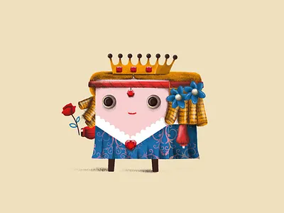 Queen character character design game art illustration style frame
