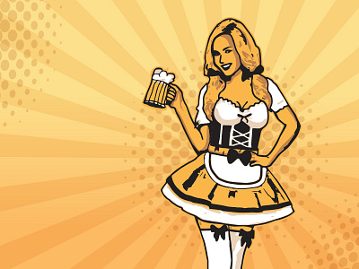 Oktoberfest beer blond girl oktoberfest