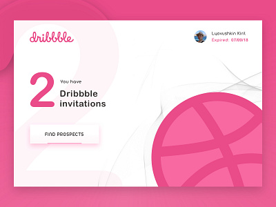 2x Dribbble Invitations clean dailyui design draft dribbble flat follow invitation invite minimal prospects simple sketch ui ux web web design white