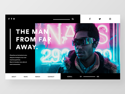 The Future flat future hero landing landing page landing screen photography ui unsplash ux webdesign website