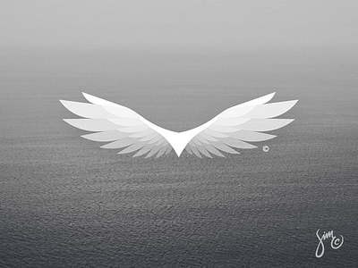 Eagle #5 | Logo Design bird concept eagle flight float light logo logo design majestic mark white