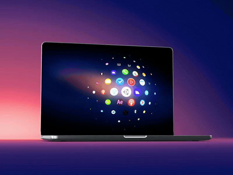 launchpad AR 3d animation apple ar augmented c4d mac os ui watchos