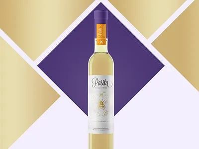Pasita bee sweet white wine wine wine bottle wine label yellow