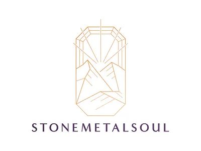 Stone Metal Soul Logo diamond engagment logo ring