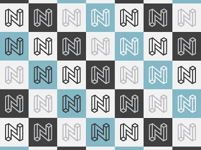 N is for Nick branding design icon identity illustration letterform logo personal brand type typography vector wip