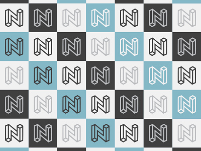 N is for Nick branding design icon identity illustration letterform logo personal brand type typography vector wip