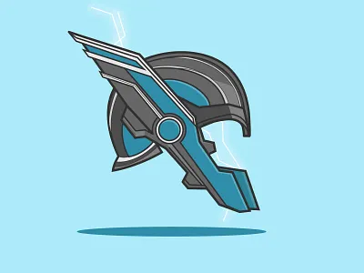 Thor Ragnarok 2dgraphics avengers flat helmet illustration marvel ragnarok thor vector