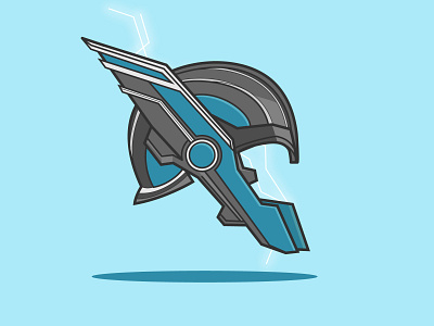 Thor Ragnarok 2dgraphics avengers flat helmet illustration marvel ragnarok thor vector