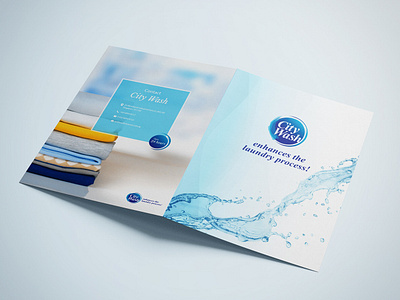 Laundry Shop Brochure bi fold brochure laundry shop