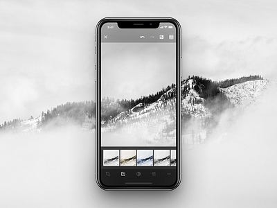 Minimal Photo Edit app app concept edit editing interface design ios iphone minimal minimal app photo photo app photo background ui ux video videoapp