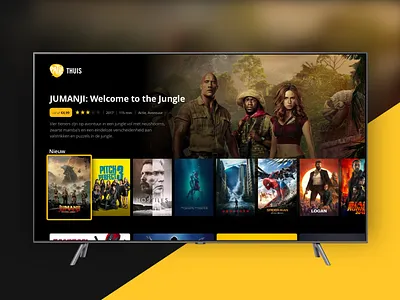 Pathe Thuis - SmartTV - Re-design daily challenge dailyui design ott re brand re design smarttv tv tv design tvod ui ui ux design ux video vod