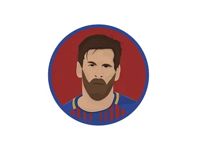 Lionel Messi design designart fiverr icon illustration vector vector artwork vectorart yuwandapixel