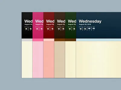 Heute - Themes app calendar design events interface ios ipad notes reminders theme themes ui weather