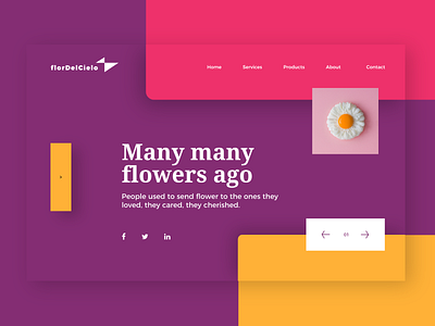 Flordelcielo- Flower Shop Web UI Design abstract app blog colorful commerce design flower homepage landing page minimal product typography ui uidesign ux uxdesign web design webdesign webpage website
