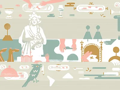 Deadly banquet banquet digital food illustration ilustracion photoshop wacom