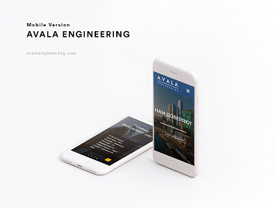 Avala Engineering brand branding company logo companybranding construction mobile version ui uiux ux web webdeisgn website