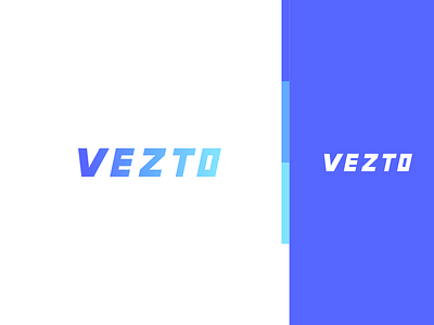 Vezto block clean colorful design gradiant icon lettering logo minimal modern monogram negative space pixl simple typography vezto white
