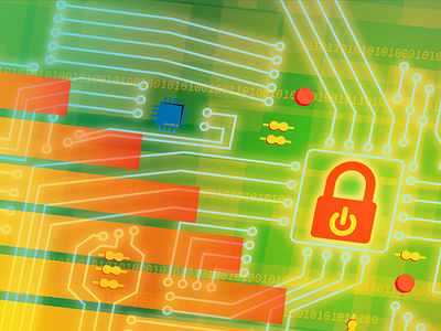 IRAP circuit board illustrator irap padlock