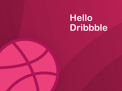 Hello Dribbble! dribbble hello