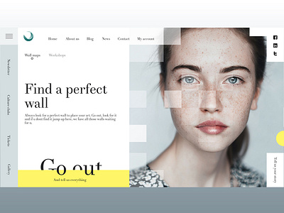 Artist layout branding design illustration landing page design photoshop portfolio typography ui uidesign uiux ux web