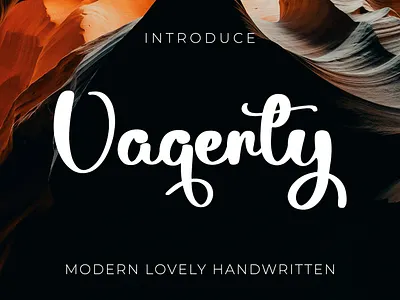 Vaqerty font is fun, bold, and readability ligature font