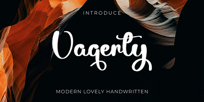 Vaqerty font is fun, bold, and readability ligature font