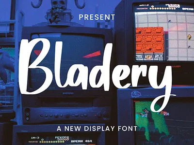 Bladery a stunning ligature font