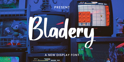 Bladery a stunning ligature font