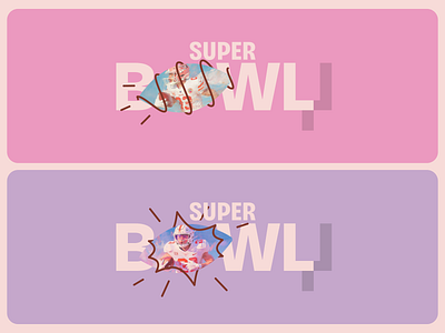 Super Bowl graphic design illustration typography